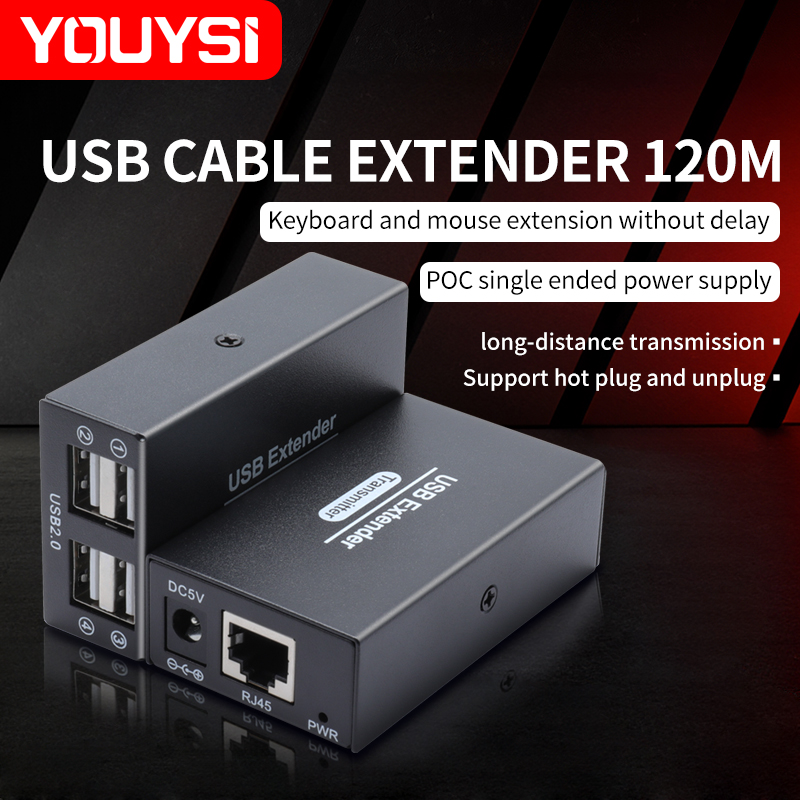 Lan Cable Gaming - 120M USB2.0 Genişletici, Ethernet Üzerinden RJ45