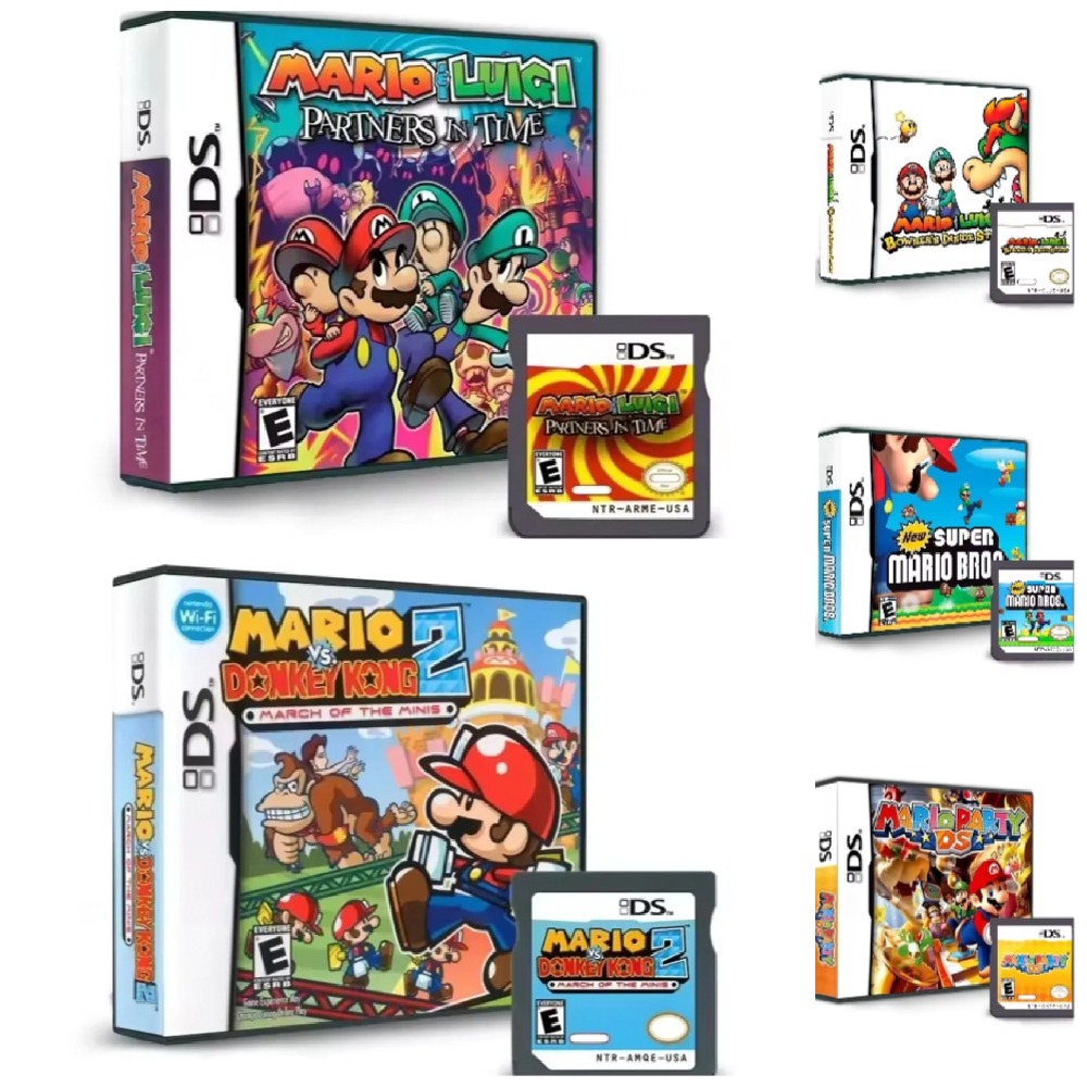 Gaming Console With Games - Popüler Eğlenceli DS Oyun Kartuşu -
