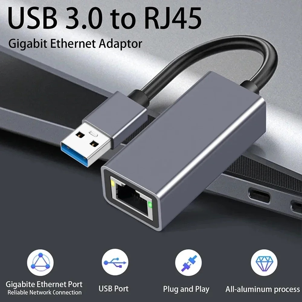 Lan Cable Gaming - USB Tip C Ethernet Adaptörü Ağ