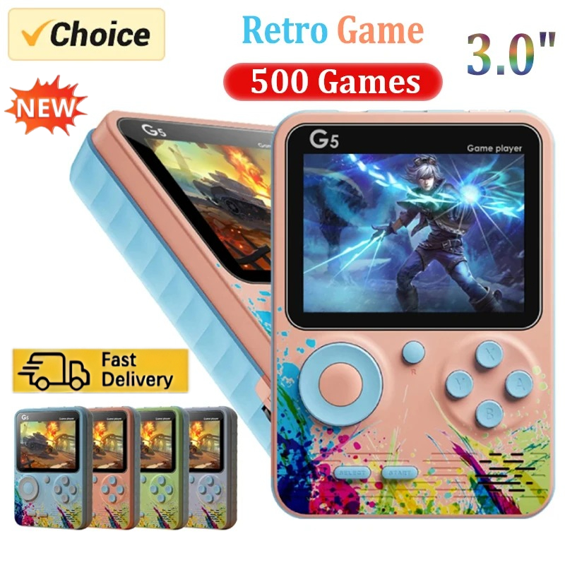 Gaming Console Under 500 - Retro G5 Taşınabilir El Oyun Konsolu