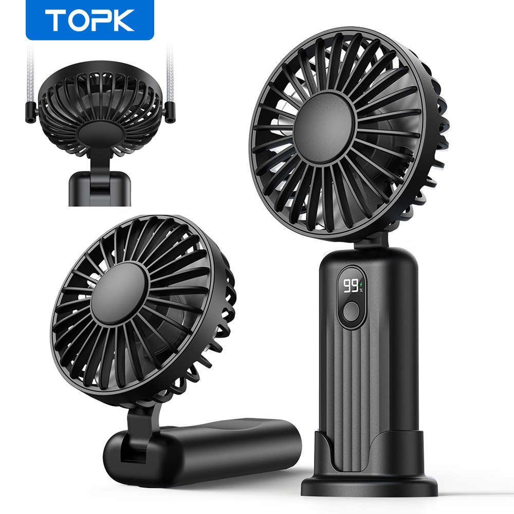 Gaming Console K36 - TOPK 5000mah Mini taşınabilir Fan, USB