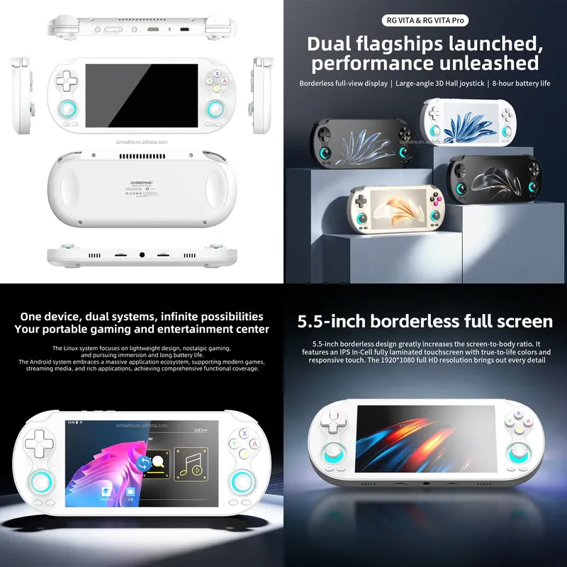 Gaming Console With Games - 【CHIMU HOME】 5.5 inç dokunmatik ekranlı