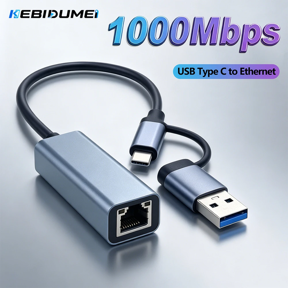 Lan Cable Gaming - Kebidumei 1000 Mbps Ağ Kartı USB
