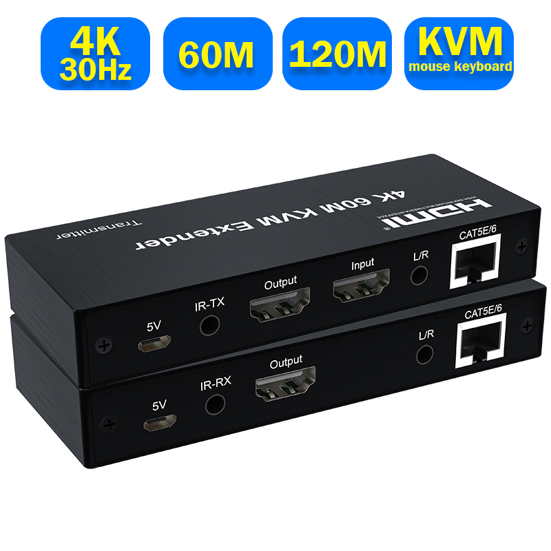 Lan Cable Gaming - 4K 120M HDMI KVM Genişletici 60M