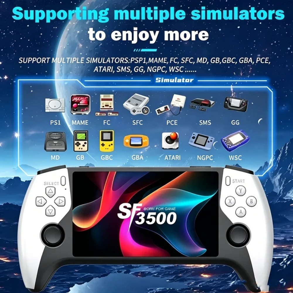 Gaming Console Retro - SF3500 5 inç El Oyun Konsolu,