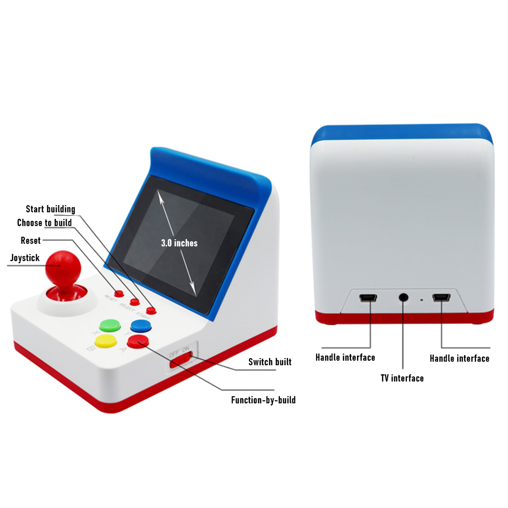 360 Video Games3inch 8Bit taşı - Gaming Console Video incelemesi ve fiyatı