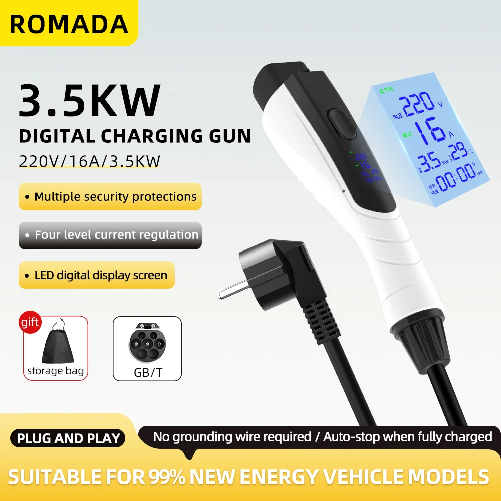 YENİ 3.5KW 16A GB/T20234 EV Ta - Pc Gaming Handheld Console incelemesi ve fiyatı