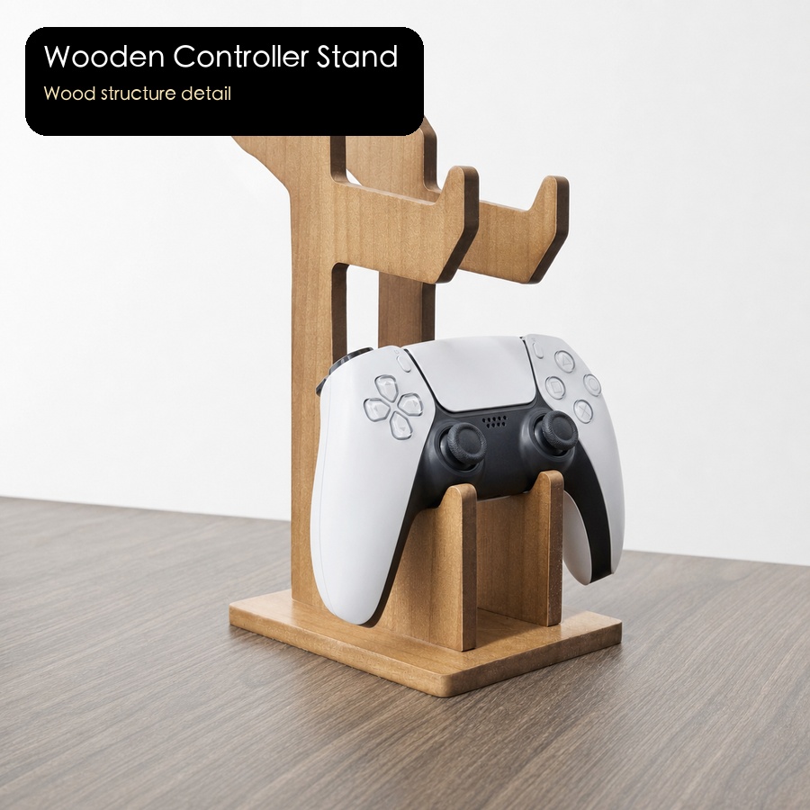 Ahşap Oyun Kumandası Teşhir Ra - Gaming Console Organizer incelemesi ve fiyatı